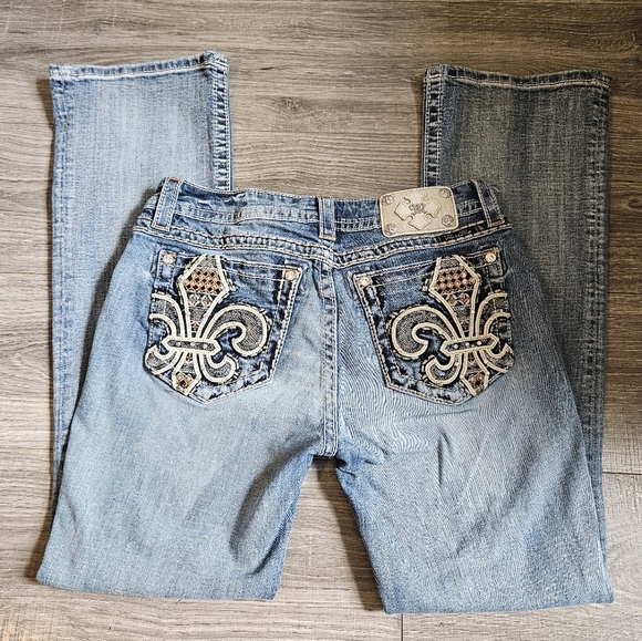 Miss Me Signature Boot Cut Embellished Women's Denim Jeans Size 31 - Picture 6 of 10